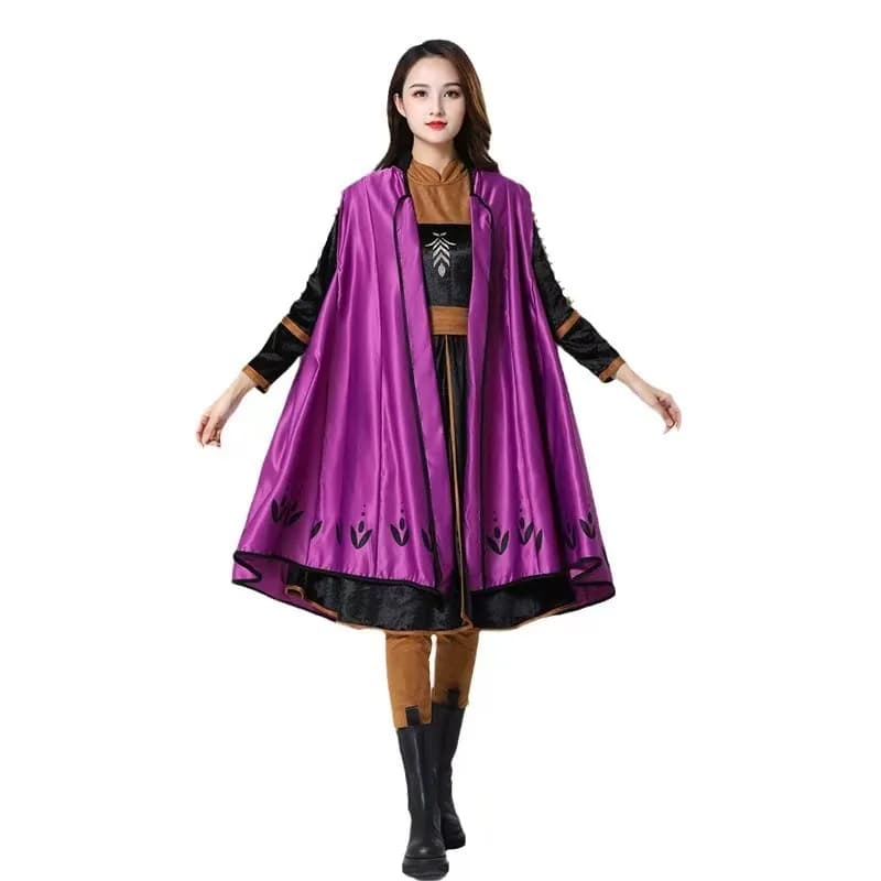 Anna Princess Costume Cosplay Donne adulte Abito Cintura Abito Abiti Halloween Fantasia Carnevale Festa Suit8;c'4,t;6.j'2;