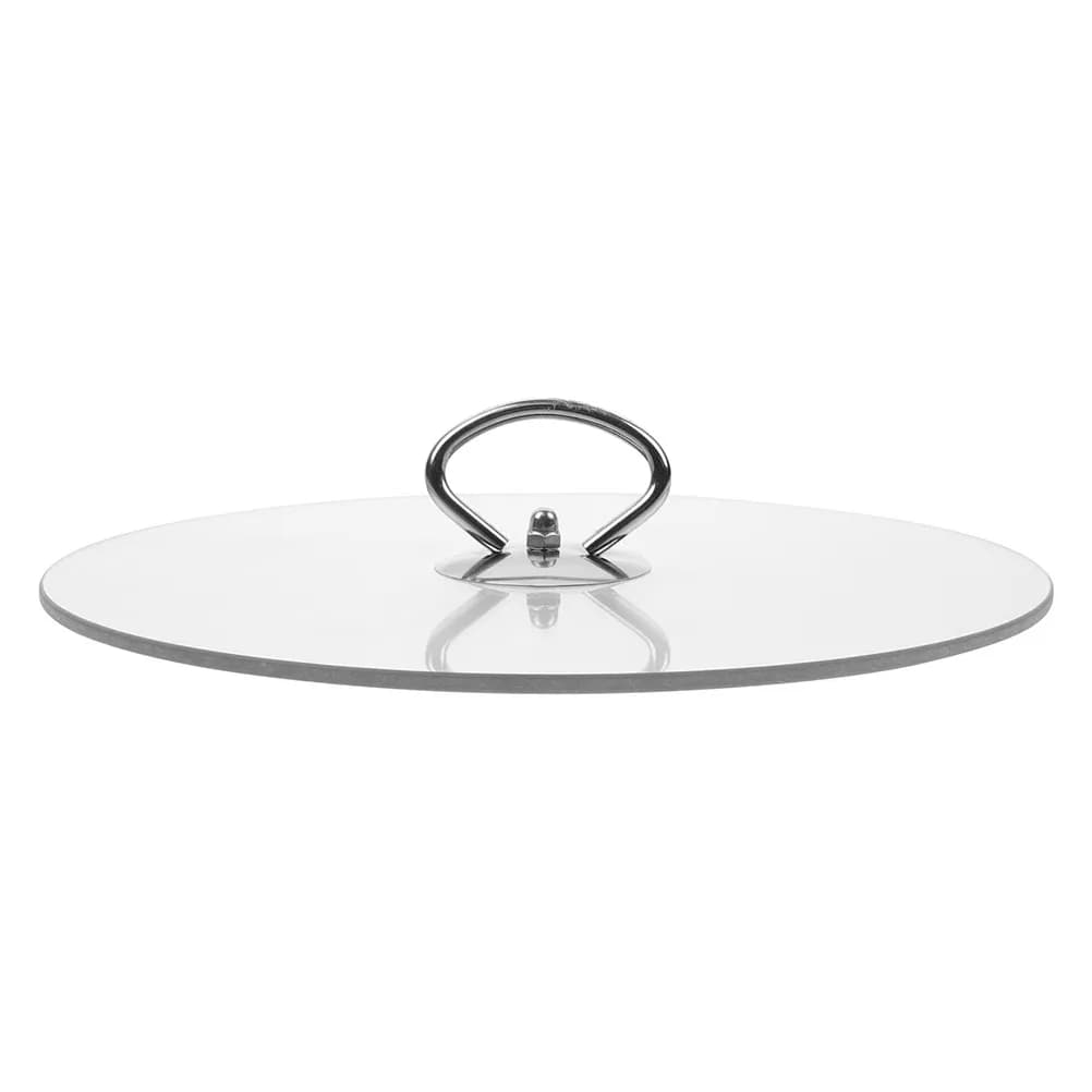 Coperchio Universale in Vetro Temperato Resistente da 27 Cm, Trasparente, per Pentole, Casseruole e Padelle, Protezione Anti-Schizzi