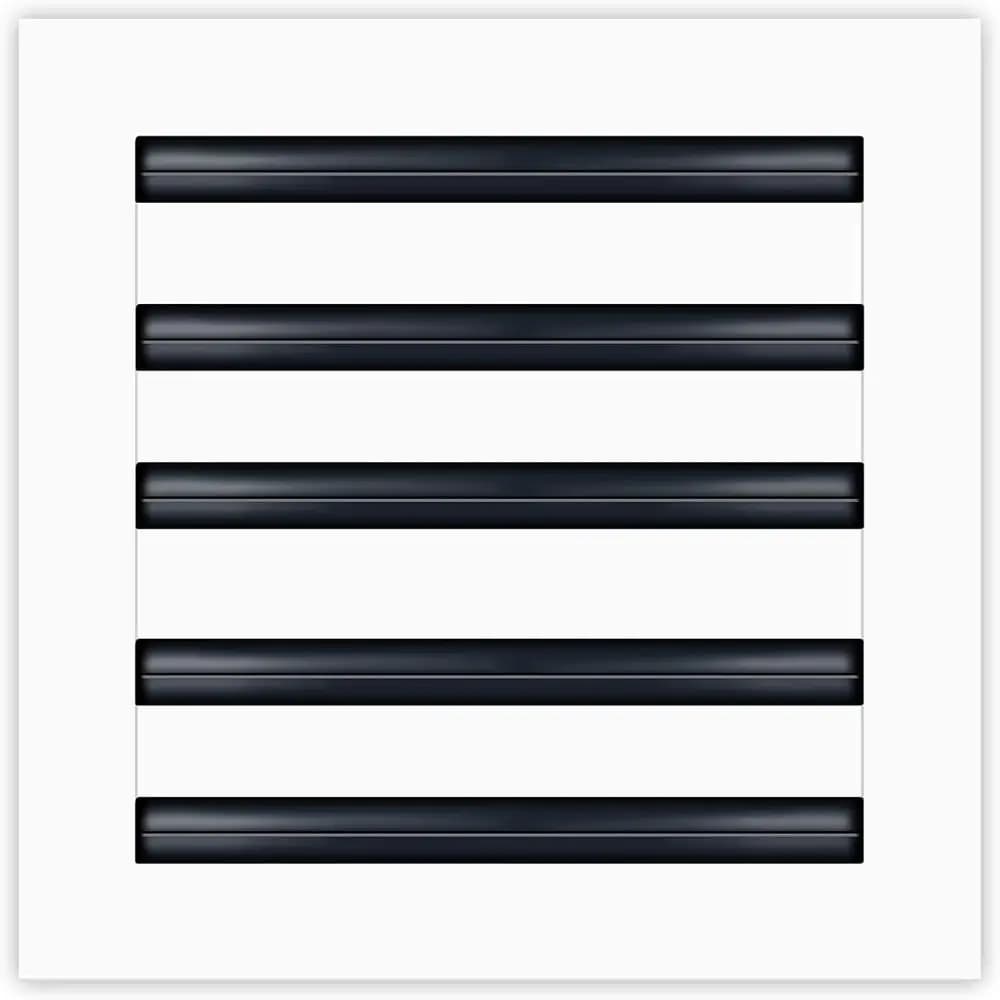 White 10x10 Decorative Ventilation Grill - Linear Diffuser for Heating and Cooling Systems