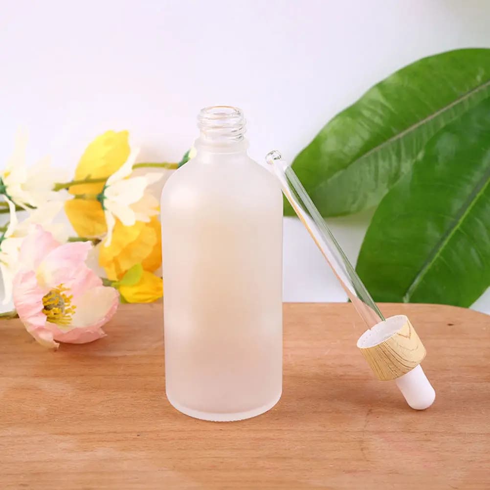 Set di 7 flaconi ricaricabili per oli essenziali da 30 ml in vetro smerigliato con contagocce, dosatore preciso, flaconi da viaggio per profumo.