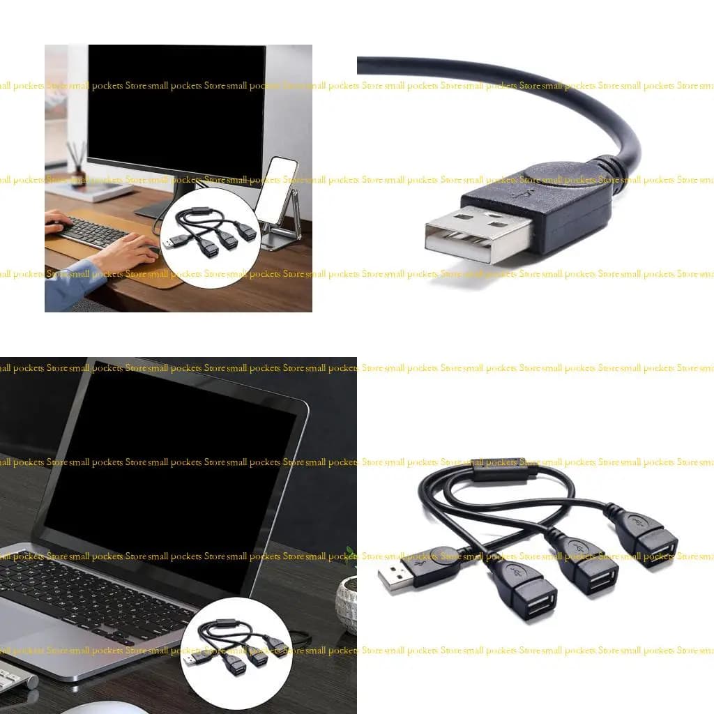 R1WD USB 2.0 a 3 hub splitter femmina per computer che consentono ricarica e il trasferimento dei dati