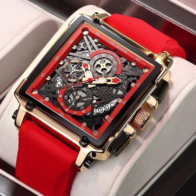 LIGE Men Watch Top Brand Luxury men's waterproof quartz watches Sports chronograph wristwatch men's watch Relogio Masculino