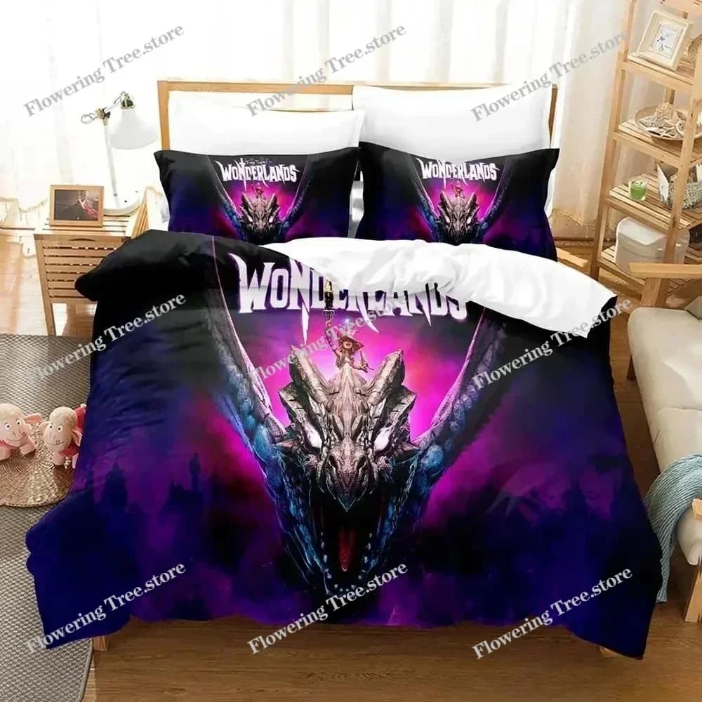 2025 Game Tiny Tina's Wonderlands Bedding Set Single Twin Full Queen King Size Bed Set Adult Kid Bedroom Duvet cover Sets Anime0