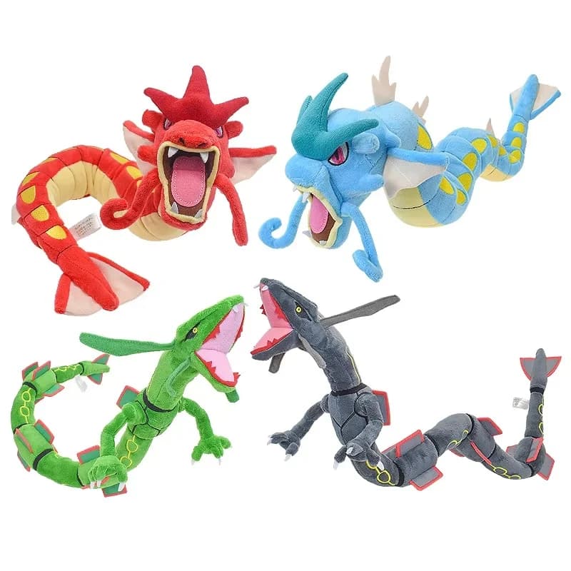 Peluche Pieghevole di Rayquaza Pokemon 60/75cm, Morbido Drago Imbottito, Personaggio Anime, Cuscino Morbido, Regalo