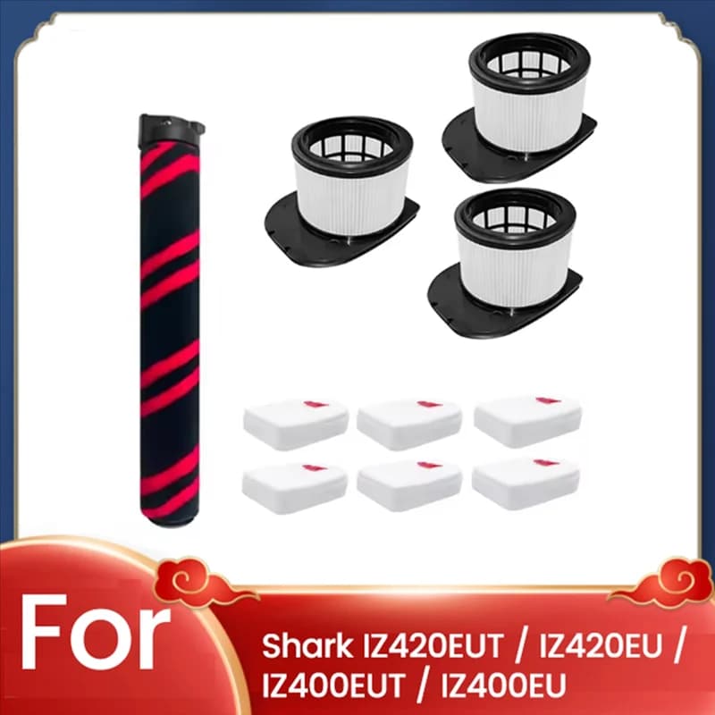 A65T-Roller Shoe HEPA Foam Felt Filter for Shark IZ420EUT/IZ420EU/IZ400EUT/IZ400EU Cordless Stick Vacuum Cleaner Spare Parts