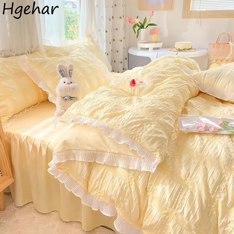 Cushioned Sweet Princess Comfortable Delicate sleeping on the skin for the home Korean Fashion Students Breathable Bedroom Inspirant