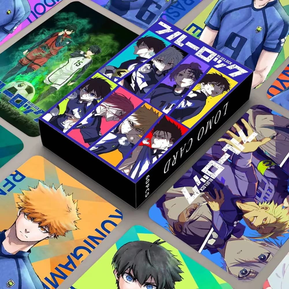Nuovo 92 Pz/set Anime BLOCCO BLU Isagi Yoichi Bachira Chigiri Figure Carte Fotografiche LOMO Carta Tesserino Per Ventole Collezione Regalo