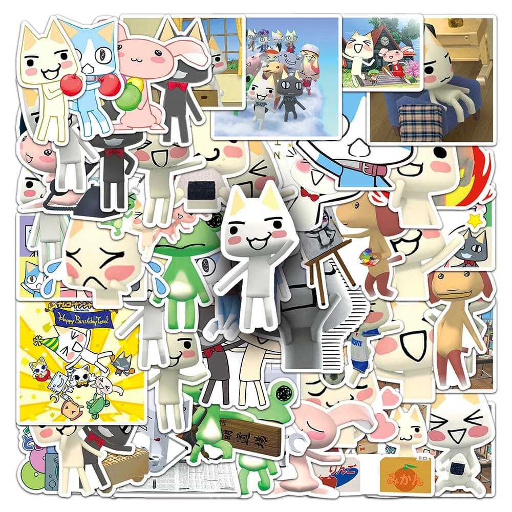 10/30/50pcs Cute Cartoon Inoue Toro Funny Cat Graffiti Stickers Laptop Scrapbook Phone Luggage Fridge Kawaii Decorative Sticker