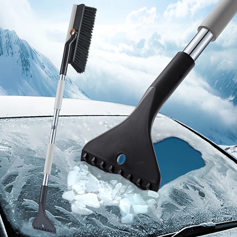 3 In 1 Car Snow Scraper Detachable Clean Brush Car Windshield Cleaning Shovel Ice Breaker Scraping Winter Snow Brush Shovel Tool