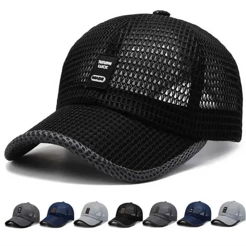 2025 Spring Men's Women Mesh Baseball Cap Breathable Summer Caps Dad Hat Outdoor Fishing Hats Bone Gorras Snapback Trucker Cap