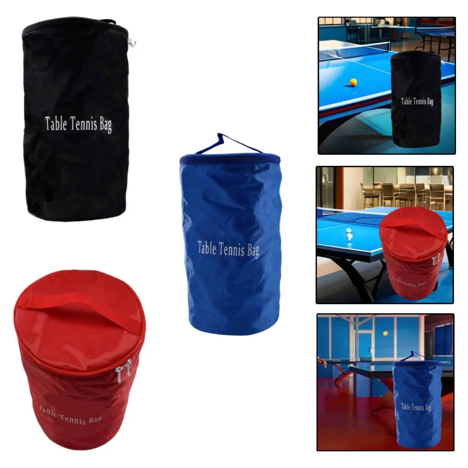Table Tennis Ball Bag Professional Durability Portable, Oxford Cloth, Easy to Carry, Pingpong Ball Storage Bag, Pouch
