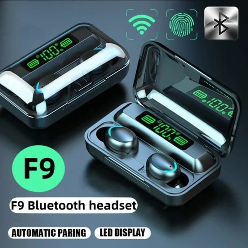 TWS F9-5 auricolare auricolari Bluetooth cuffie Wireless Hifi Stereo sport auricolari cuffie apparecchi acustici con microfono vivavoce