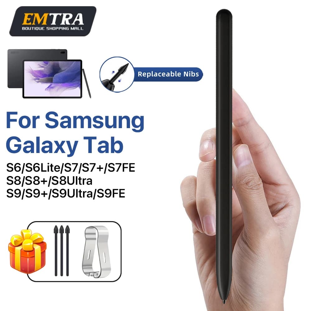 S Pen per Samsung Galaxy Tablet Tab S6 S6Lite S7 S7+ S8 S8+ S9 S10 S9+ S8 S9Ultra S7 S9FE Schizzo Palm Rejection 4096 Pressione