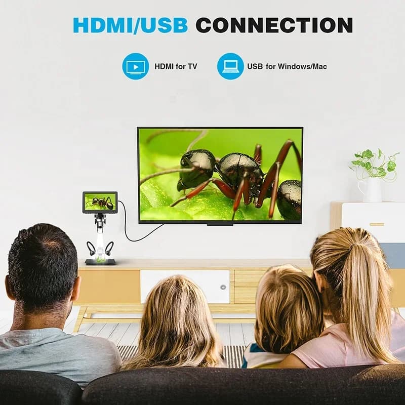 Microscopio Digitale Industriale Elettronico HD 16M DM9H Microlong 2026 Best Seller con Interfaccia per Telefono