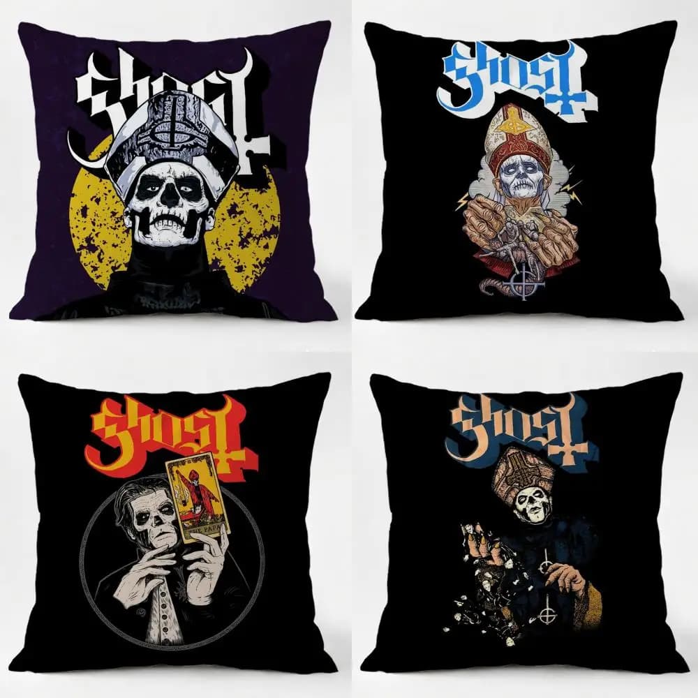 Fodera per cuscino Cool G-Ghost BandS, federa in lino lavabile ogni giorno, morbida, per divano letto, decorazione per la casa