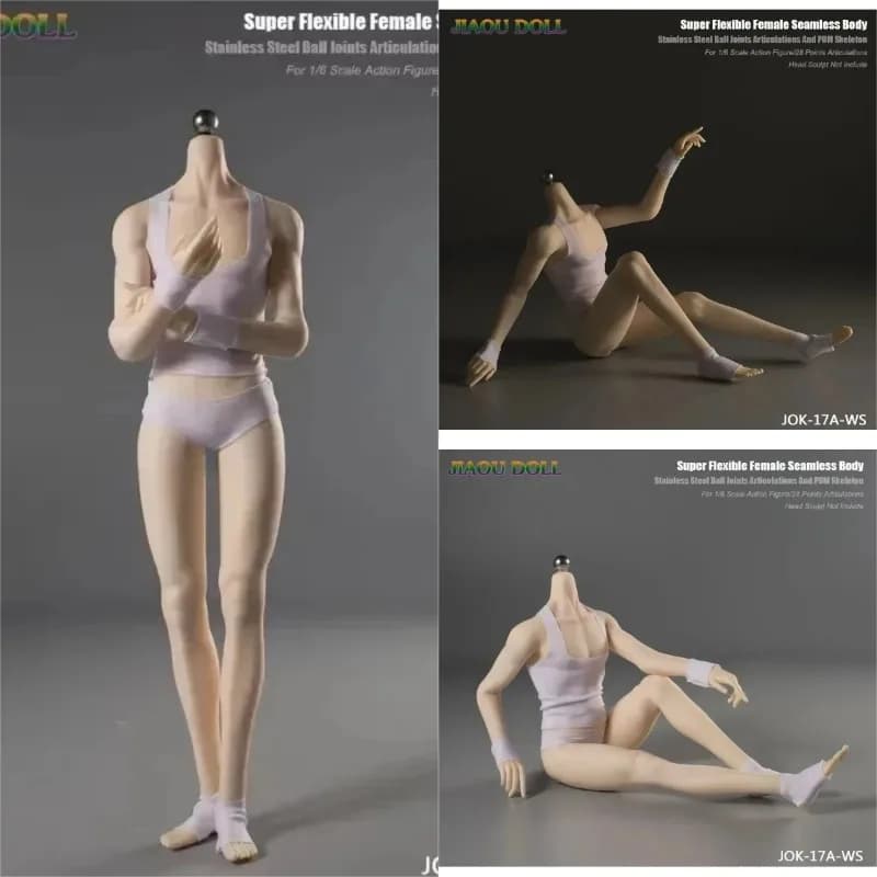 JIAOU JOK-17A Gambe lunghe maschili in scala 1/6 Super flessibili con piedini staccabili Corpo senza cuciture Corpo sottile per esposizione di raccolta di disegni