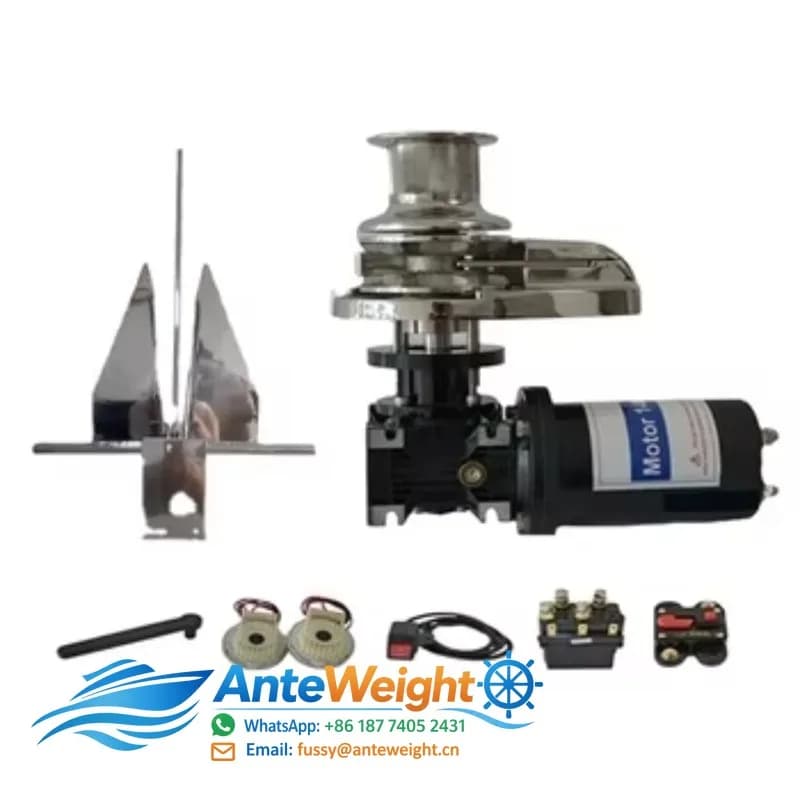 Stainless Steel Marine Boat Anchor Winches Electric Anchor Windlass Application