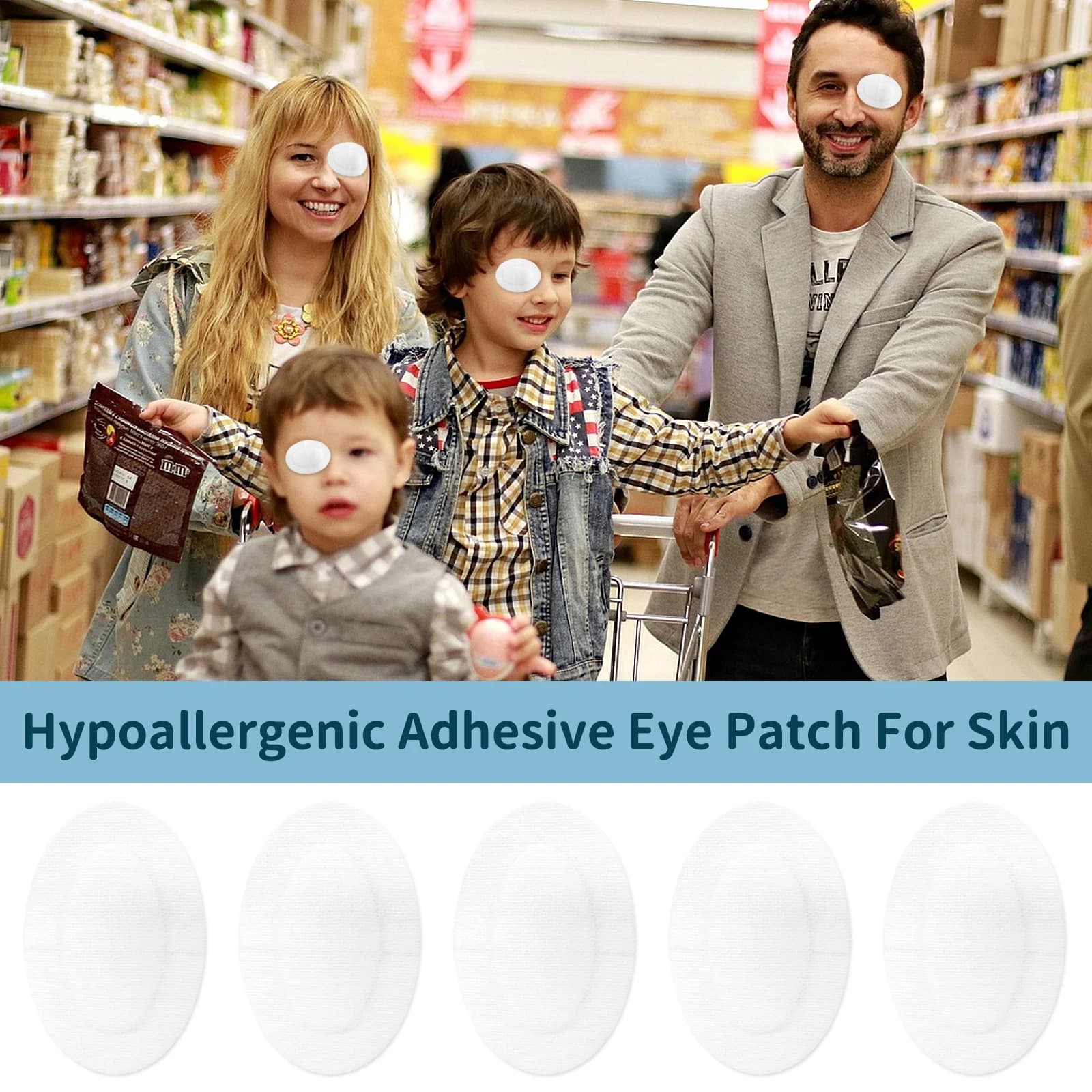 20/40Pc Large Band-Aid Kids Adult traspirante Eye Patch monouso medico Sterile Eye Pad benda adesiva Aid Home First Aid Ki
