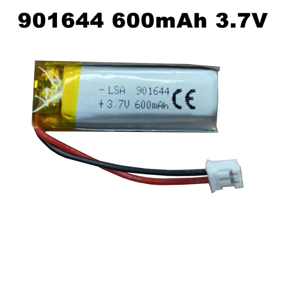 1-10 pz 901644 600 mAh 3.7 V Con JST2.0mm batteria ai polimeri di litio Per Mp3 MP4 GPS e-book penna di registrazione auricolare bluetooth altoparlante