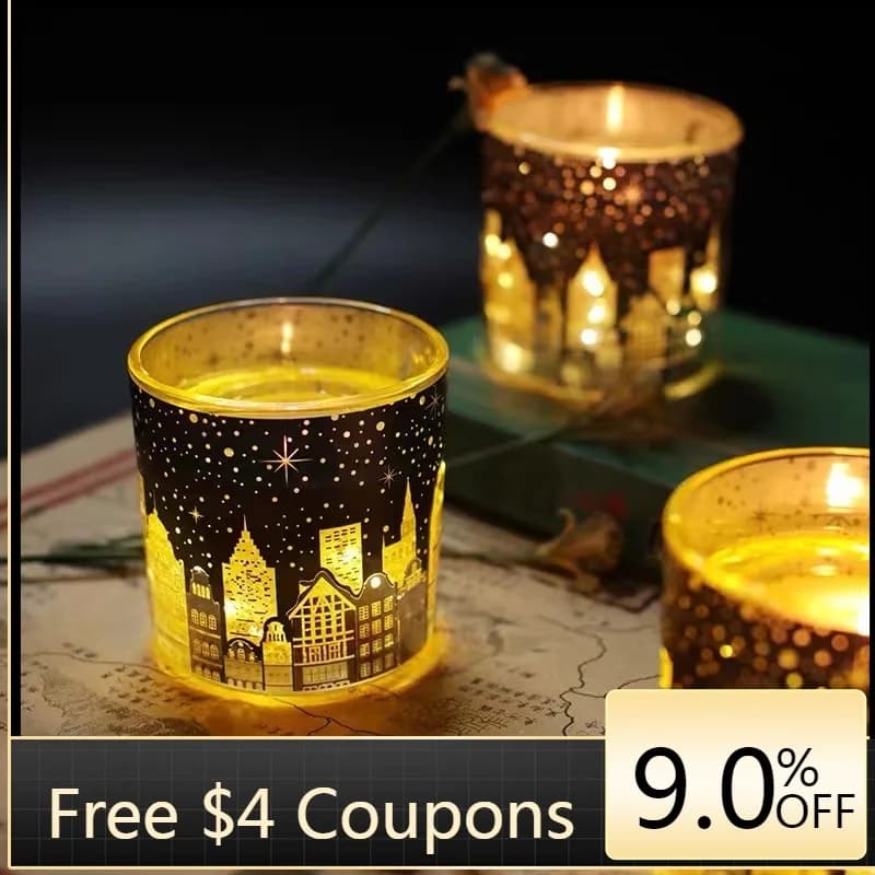 Candele Profumate Creative a Forma di Cielo Stellato, Vasetti Luminosi per Candele, Candele con Etichetta Privata all'Ingrosso