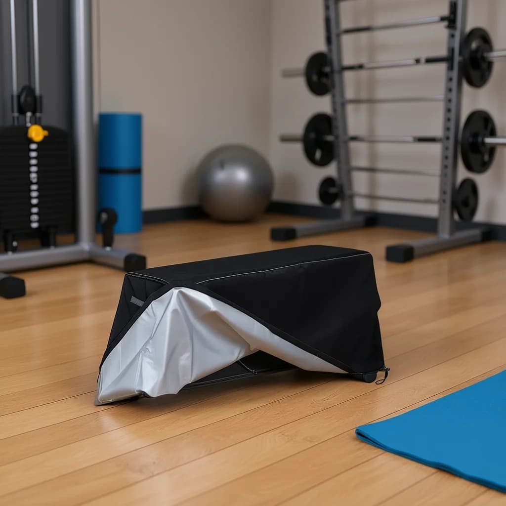 Weight bench cover Outdoor dust protection Sit-up bench cover Fitness bench cover 152 × 46 × 54 cm for gym fitness accessories