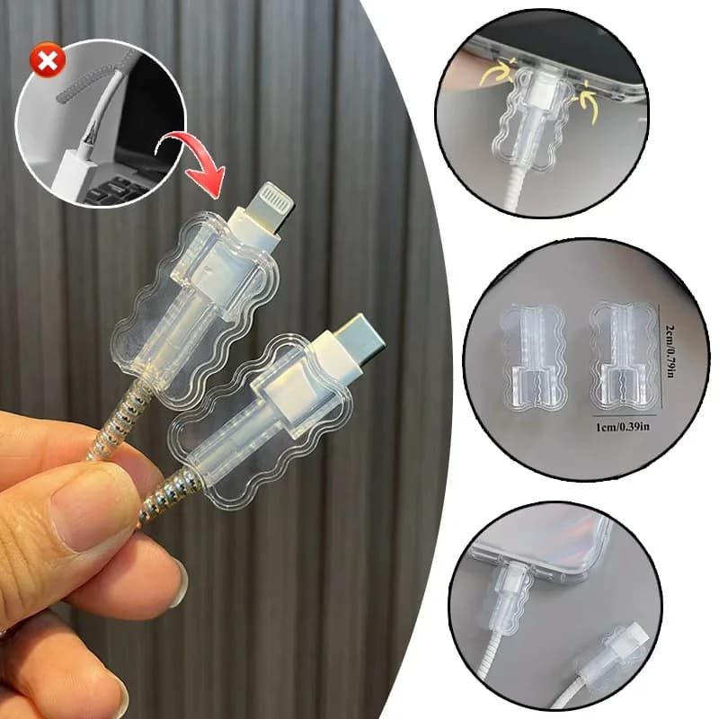 Manicotto protettivo per cavo dati 1/10 pezzi, salvacavo anti-rottura, accessorio per telefono cellulare, gestione cavo flessibile per la scuola e la casa