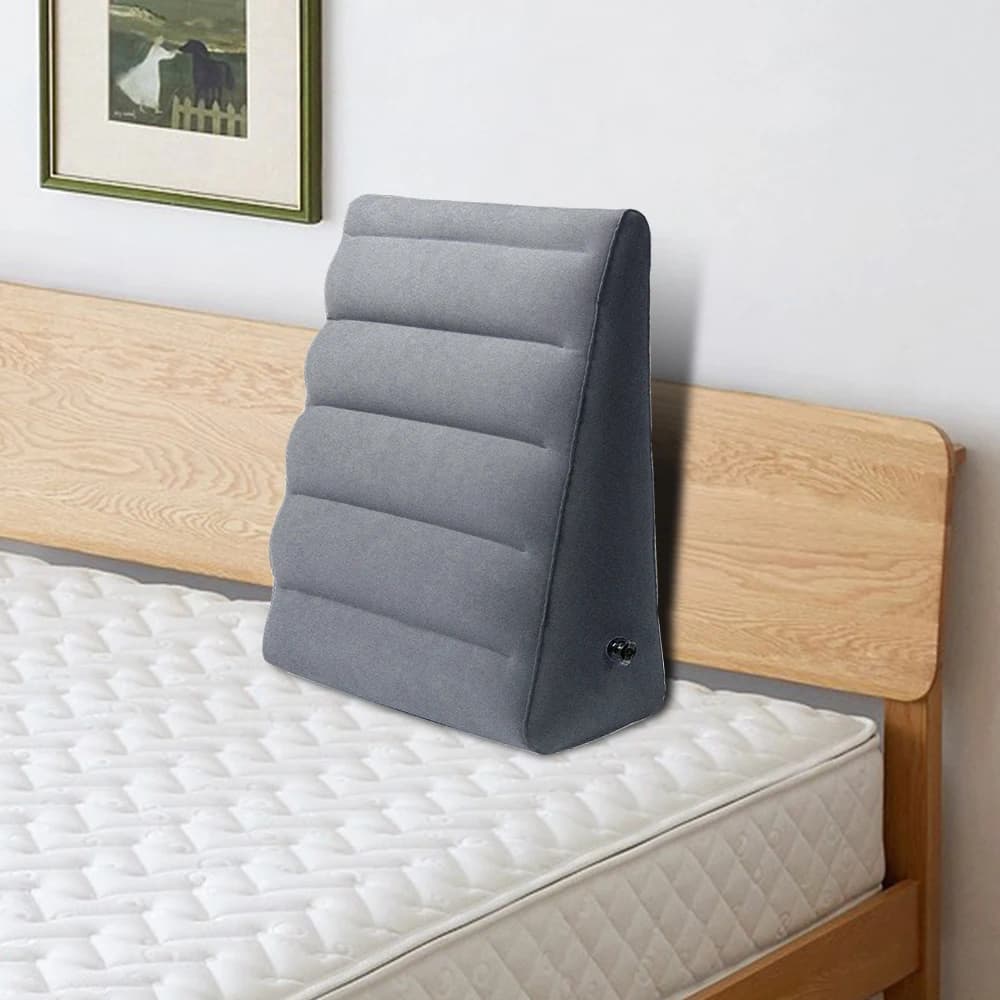 Per viaggi, campeggio, dormire, cuscino a cuneo portatile, cuscino per ginocchio, cuscino per piedi in PVC, cuscini per gambe di sollevamento, cuscino per schienale gonfiabile