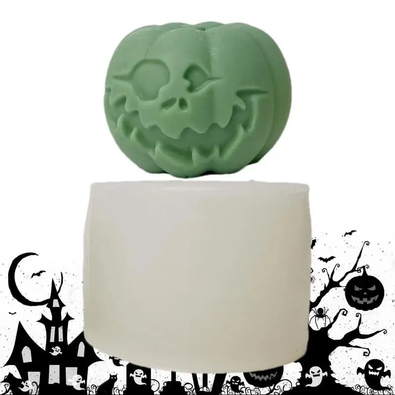 Stampo in silicone zucca 3D zucca resina epossidica colata arte artigianale stampo in silicone estetica decorazione da scrivania decorazioni per feste in casa resina
