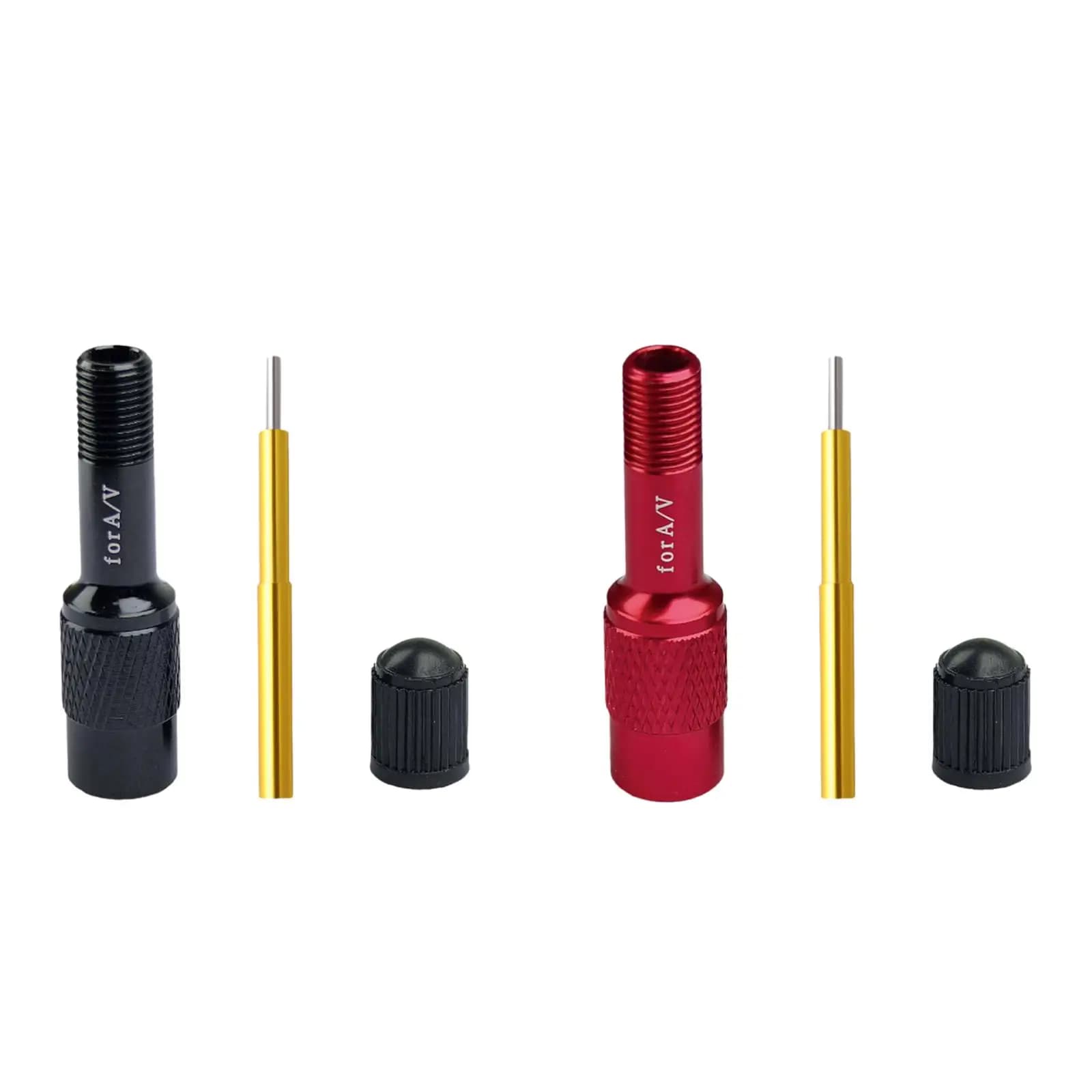 Shock Pump Valve Adapter Aluminum Alloy Conversion Nozzle for Mountain Road Bike Repair Tool and Bicycle Tube
