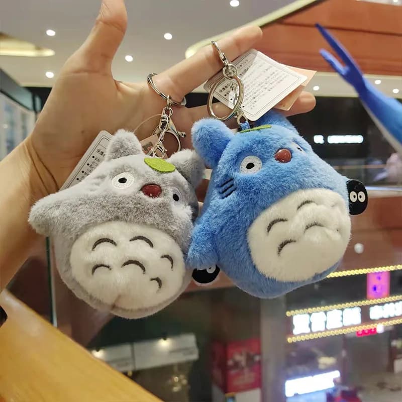 Simpatico gatto Kawaii peluche blu personaggio anime bambola peluche gatto foglia di loto giocattolo per bambini giocattolo compleanno regalo di Natale