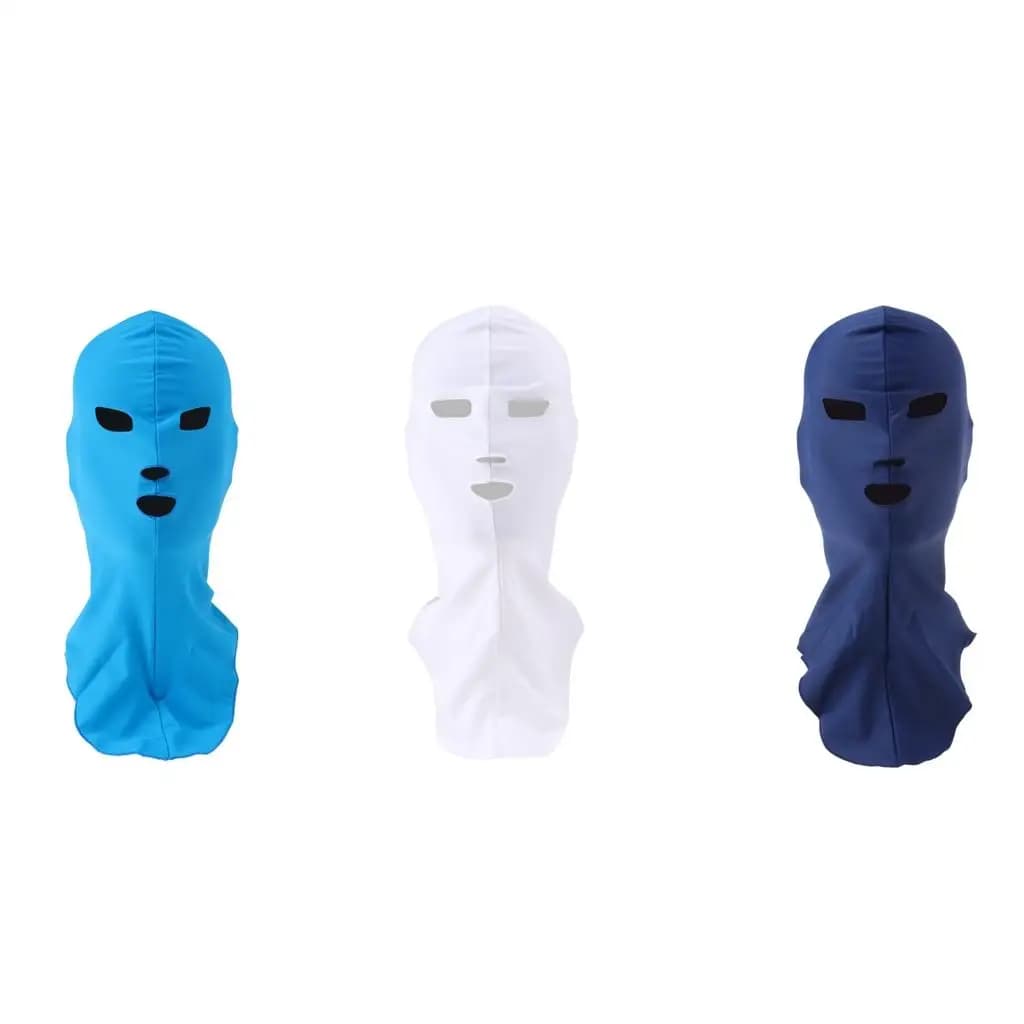 High Elastic Swimming Cap Sun Protection Face Mask Full Head Cover for Water Swimming