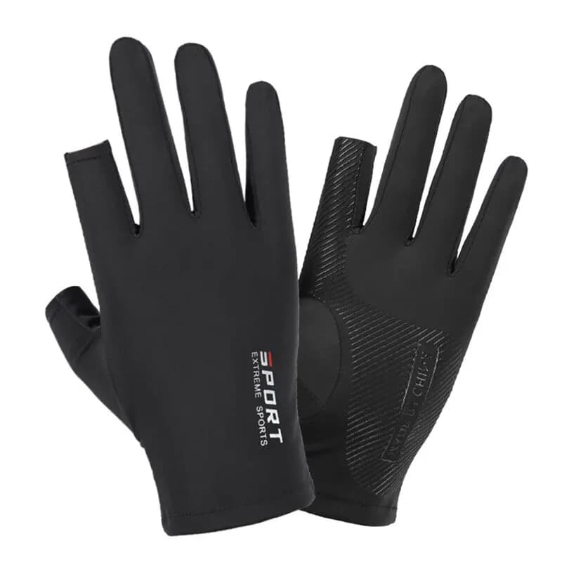 Guanti da Ciclismo Mezze Dita in Seta Ghiaccio per Uomo Donna, Altamente Elastici e Confortevoli per Sport all'Aperto, Fitness, Guida e Pesca