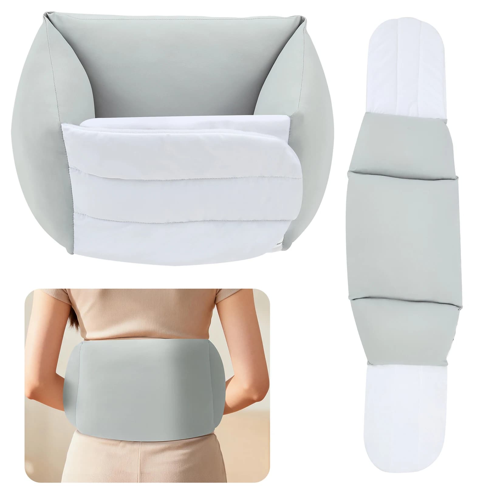 Cuscino di supporto per la vita Cuscino lombare in cotone di seta ghiacciata per dormire Cuscino di supporto per la schiena per l'auto del letto per dormire nella parte bassa della schiena