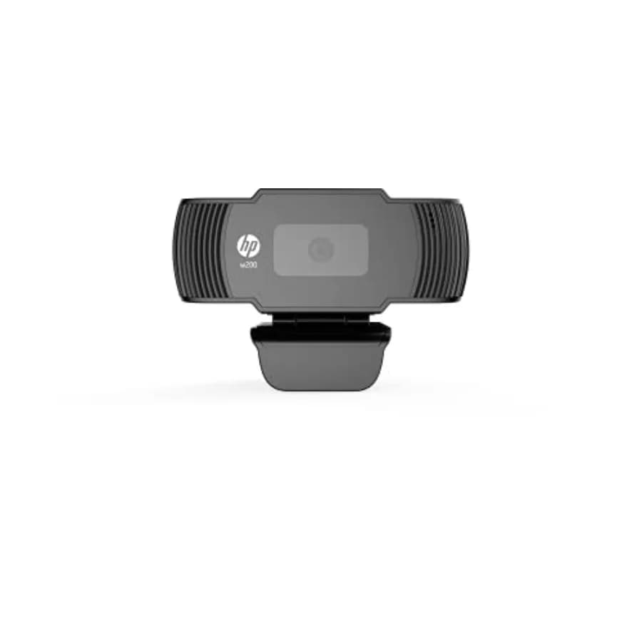Webcam 720p per videoconferenze, custodia in plastica, nera, plug-and-play con microfono integrato