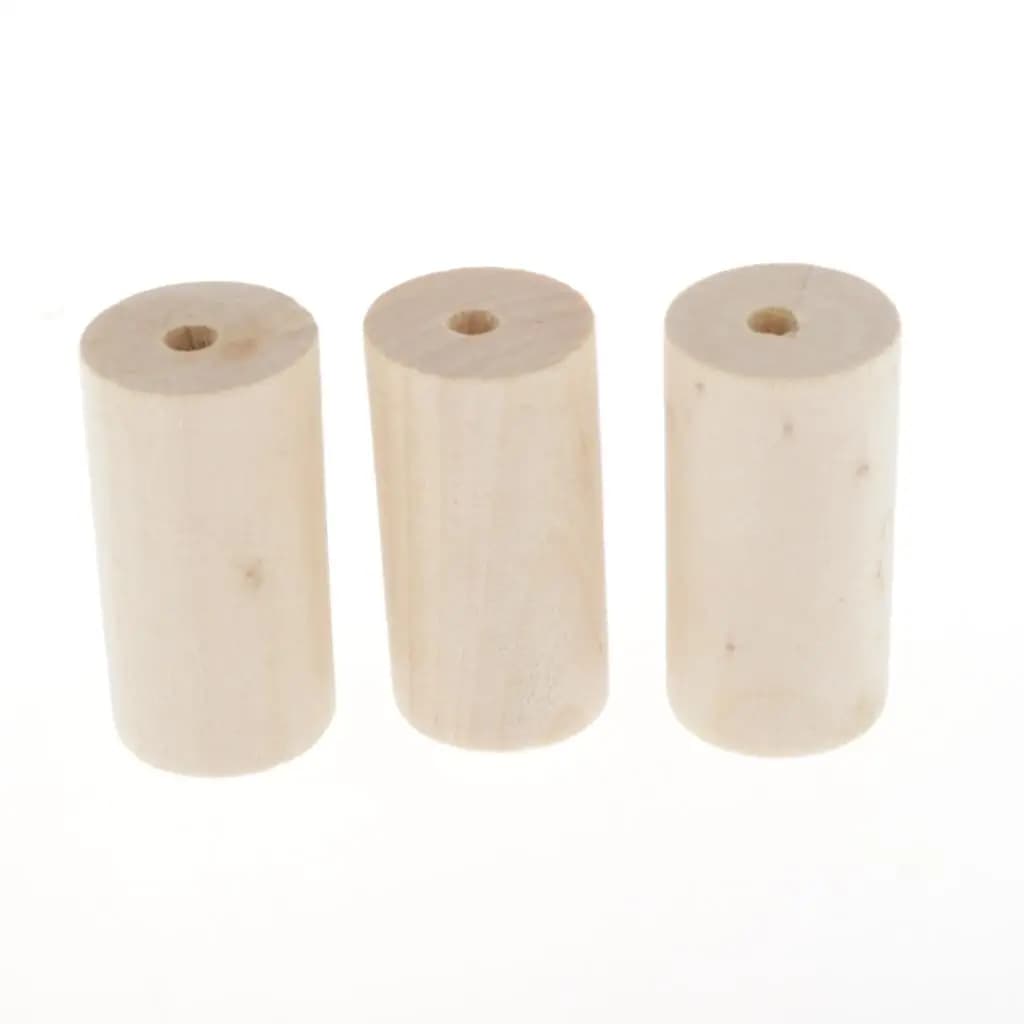 20 Pezzi Blocchi Cilindrici in Legno per Artigianato, Cubi per Creazione Puzzle, Gioielli Fai-da-Te, Giocattoli per Bambini e Progetti di Giocattoli da Masticare per Piccoli Animali