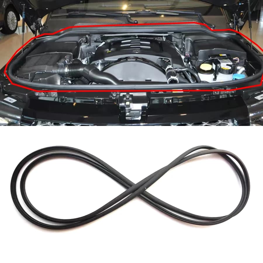 Guarnizione in gomma per tetto apribile/parabrezza anteriore/cofano anteriore/striscia per bagagliaio per Land Rover Discovery 4 LR4 (1 pezzo)