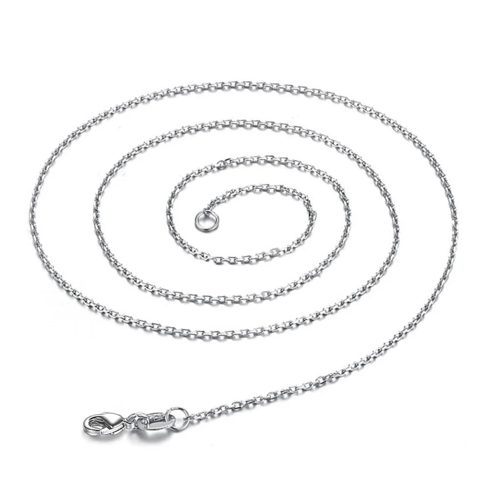 Collana in argento sterling 925 da 5 pezzi, placcata in oro bianco, catena fine per donna, gioielli da matrimonio, accessori raffinati, regali per feste alla moda