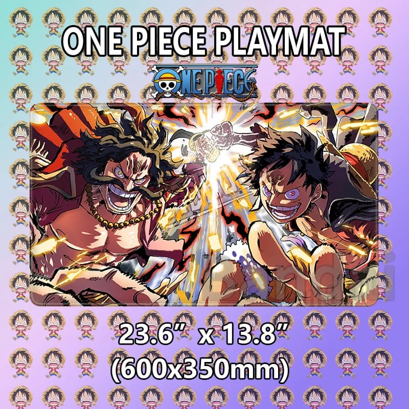 One Piece OPCG Gaming Playmat Luffy Zoro Chopper Anime TCG Card Game Mat Non-slip Large Mouse Pad Desk Keyboard Mat Desktop Gift