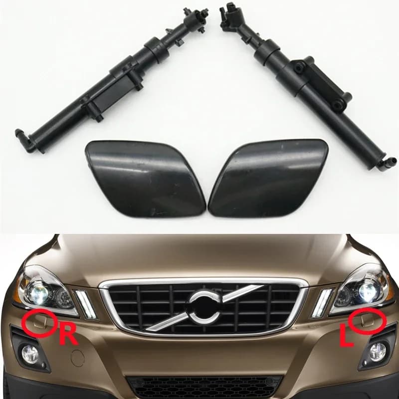 Per Volvo XC60 2009-2013 Faro Rondella Ugello di Spruzzo Faro Pompa Attuatore Copertura