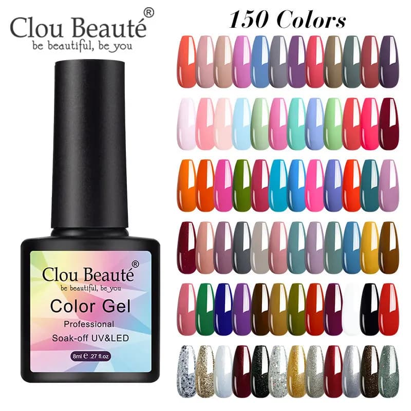 Clou Beaute 8ml Smalto per unghie colorato Vernici ibridi Manicure per unghie Gel UV LED Unghie semipermanenti Forniture per professionisti