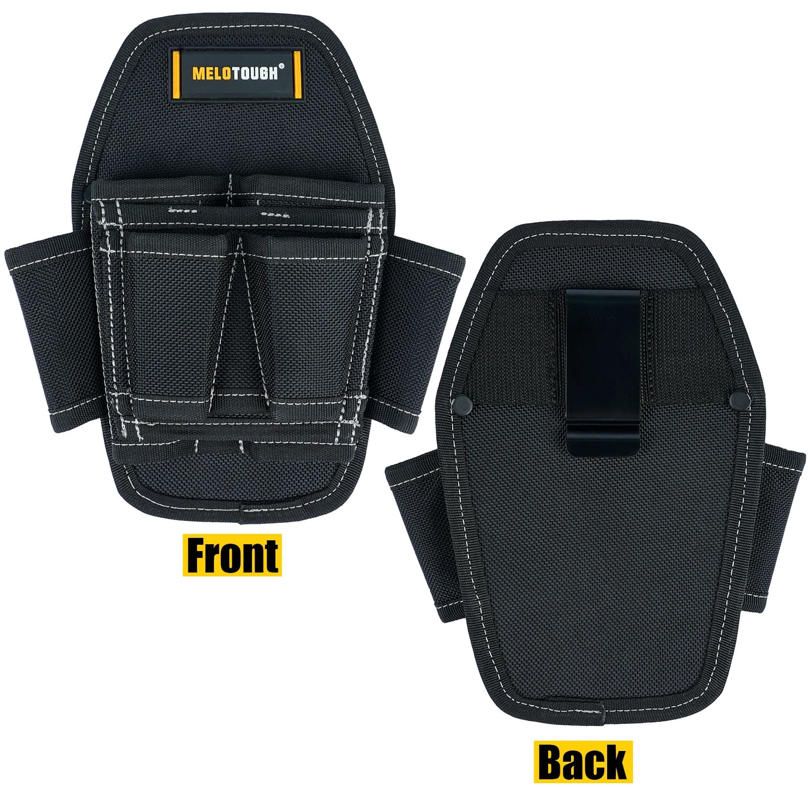 7 Pocket Clip on Tool Pouch portautensili piccolo, fondina portautensili per Organizer da lavoro minimo e portacoltelli con Clip da cintura