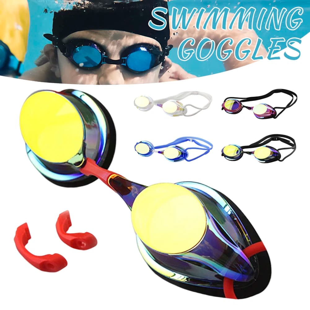 Swimwear for competition training Ergonomic design view glasses for beach pool