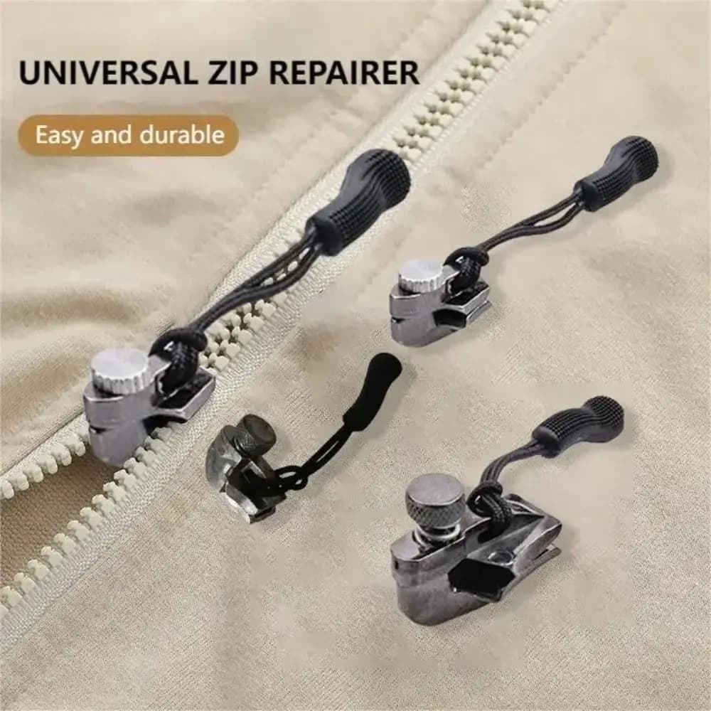 Kit di riparazione cerniera di 3 dimensioni diverse Kit di riparazione cerniera universale per fissaggio istantaneo Kit di riparazione cerniera di ricambio Denti cursore Zaino Strumenti per cucire