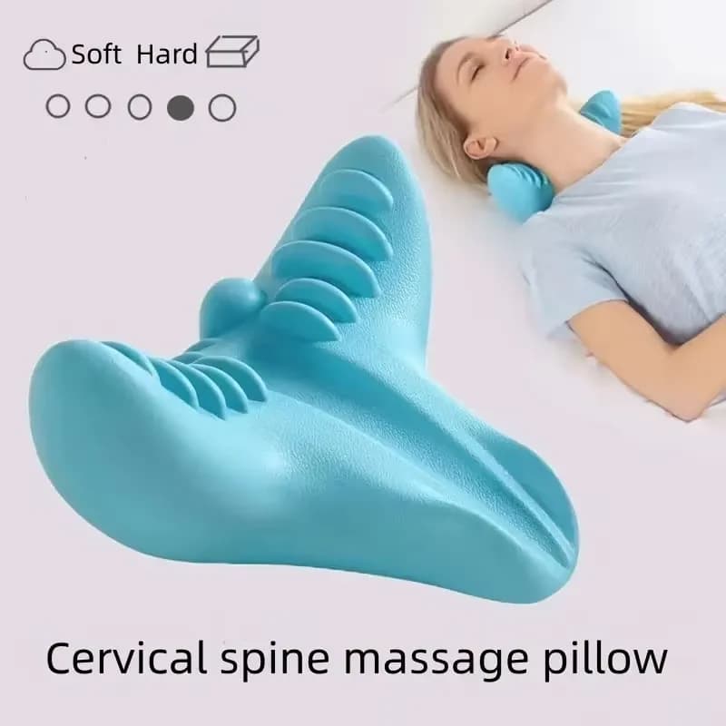 Cuscino per PC Trazione cervicale, Massaggiatore rilassante per muscoli cervicali, Correzione della trazione del collo della spalla per alleviare l'allineamento della colonna vertebrale jing