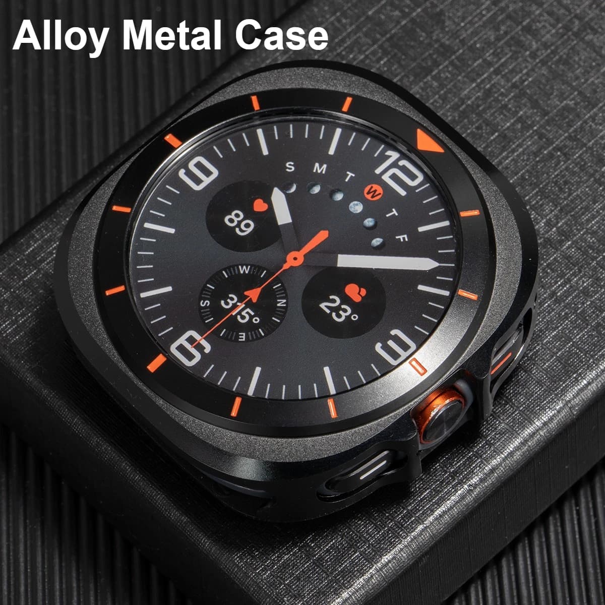 Custodia Protettiva in Metallo per Samsung Galaxy Watch Ultra 2025 47mm, Cover Protettiva per SAMSUNG ULTRA 7 47mm, Accessori Protezione Schermo