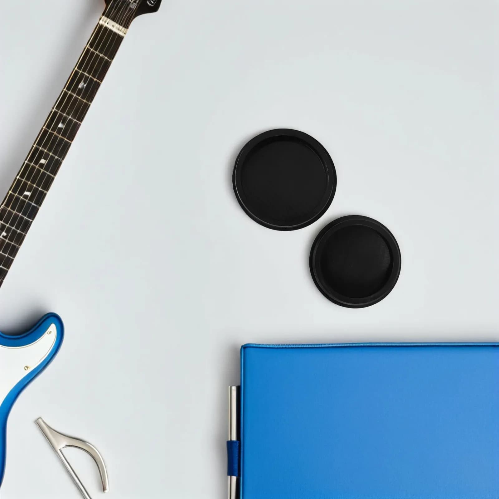 Set di 2 Coperture Silenziose per Percussioni, per Tamburo a Lingua Harmony, Pad Fonoassorbente in Silicone Morbido, Design Compatto per Studio