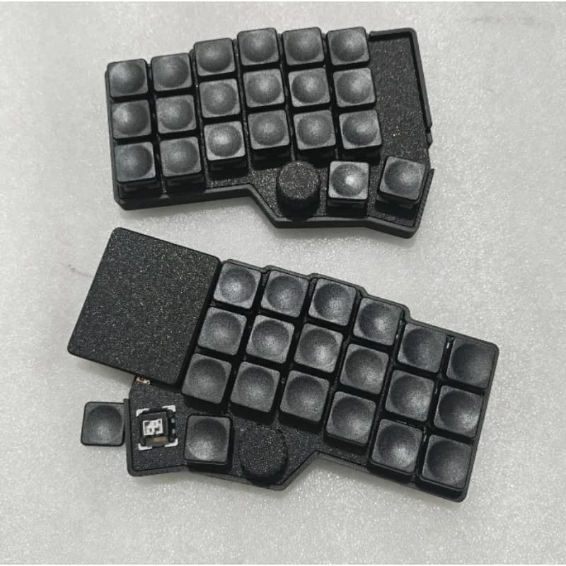 Hot Corne V4.1 Manopola touchpad quadrata Tastiera divisa Asse in legno grigio personalizzato V4 MX Hot-swap RGB VIA Ergonomia Teclado Mecanico