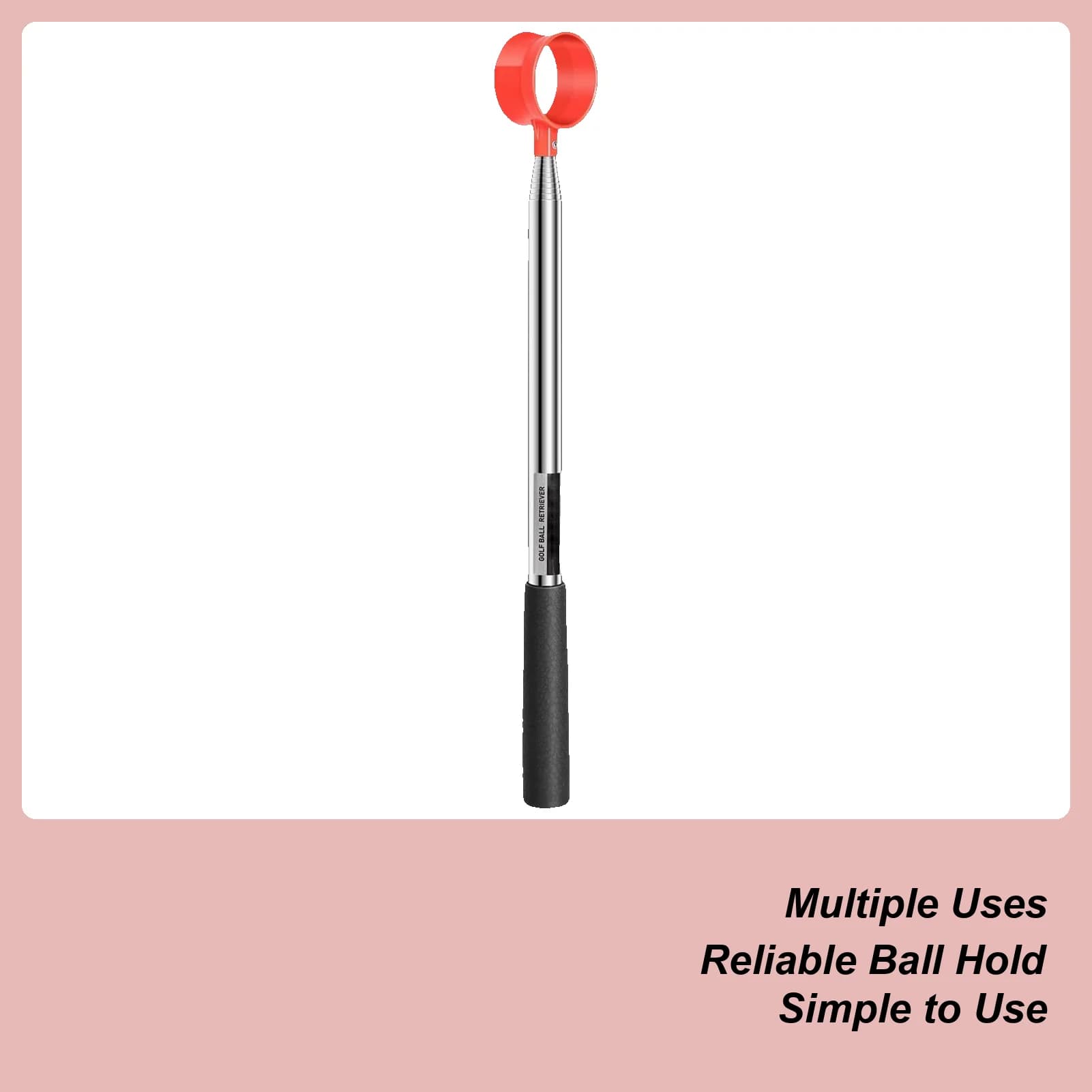 Golf Ball Retriever Pinza telescopica per palline 9Ft/12Ft Strumento telescopico per raccoglitore da golf portatile per donne Uomini Golfisti Acqua