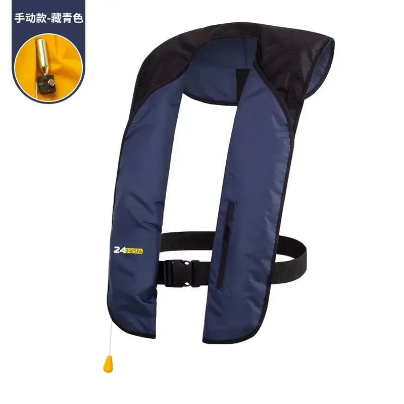 Giubbotto di salvataggio da pesca Giubbotto gonfiabile da pesca professionale di galleggiamento di grandi dimensioni Gilet automatico leggero e sottile per adulti