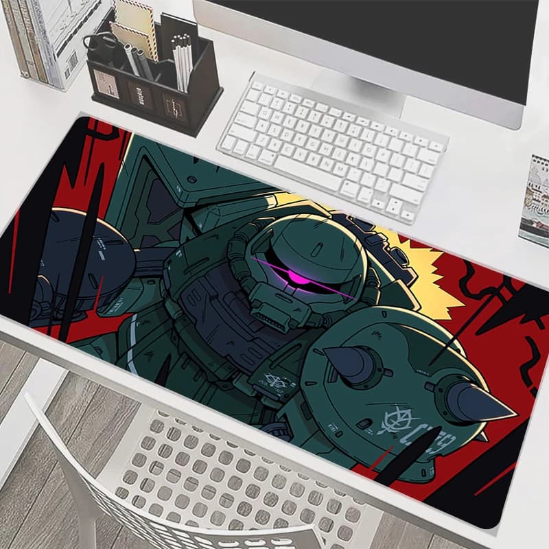 Mouse mat 90x40 cm Mechanical Warrior G-gundam Z-zaku II Notebook xxl Rubber mouse mat Game accessories Keyboard and desk